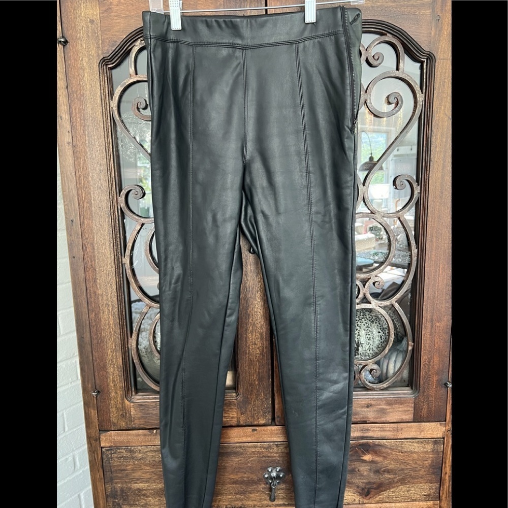 Topshop faux leather leggings